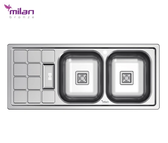 خرید سینک 1010 توکار استیل میلان