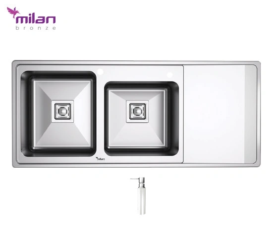 سینک 6010 توکار استیل میلان