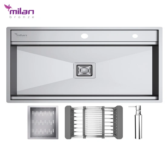 خرید سینک 40105S03 توکار استیل میلان