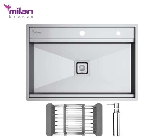 خرید سینک 4075S03 توکار استیل میلان