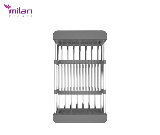 تخته فلزی سینک 4075S03 توکار استیل میلان